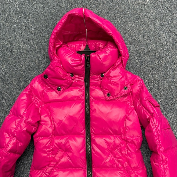 Saks Fifth S13 Little Girl's & Girl's Ella Hooded Puffer Jacket FUCHSIA - Picture 4 of 10